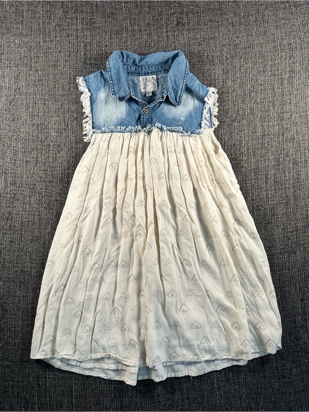 Billabong denim dress, extra small, surf girl, Y2K